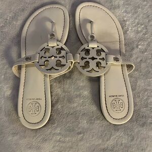 White Tory Burch sandals